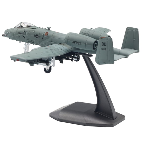 NATEFEMIN US Air Force A10 Warthog Attack Model 1/100 Scale 16x17cm Alloy Plastic For Plane Enthusiasts Decor Christmas