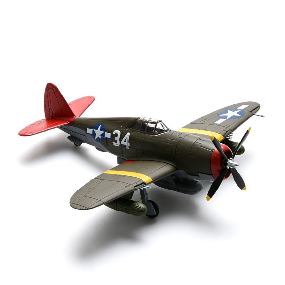 NATEFEMIN USAAF P 47D Plane Replica 1:72 Scale Full Assembly for Aviation Themed Ornament Collection