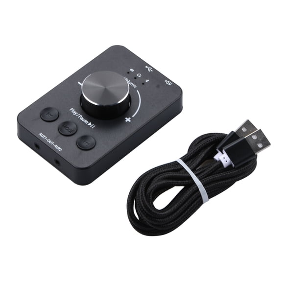 NATEFEMIN USB Multimedia Controller with Volume Control and Bluetooth for Windows Mac Linux Vista XP with One Key Mute