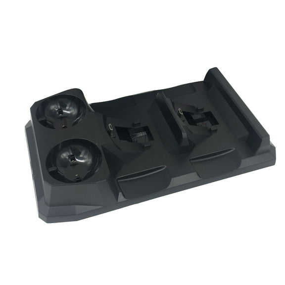 NATEFEMIN Ultimate Gaming Accessory - LED Dual Charger Stand for PS4/PSmove Controllers, Simultaneous Charging