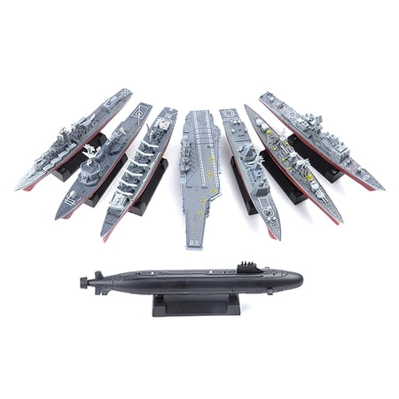 NATEFEMIN Unassembled Ship Model Kit Set 8 Pack 15cm Nautical Collectibles DIY with Display Bases Enthusiasts Hobby
