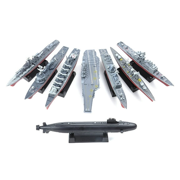 NATEFEMIN Unassembled Ship Model Kit Set 8 Pack 15cm Nautical Collectibles DIY with Display Bases Enthusiasts Hobby