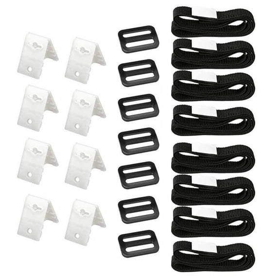 NATEFEMIN Universal Solar Blanket Strapping Kit for Pool Covers 10ft to 24ft Width Ensures Easy and Secure Installation