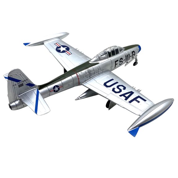 NATEFEMIN Usaf F-84 Thunderjet Model 1:72 Scale Realistic Detail Diecast Structure For Historical Military Collection Showcase Ornament