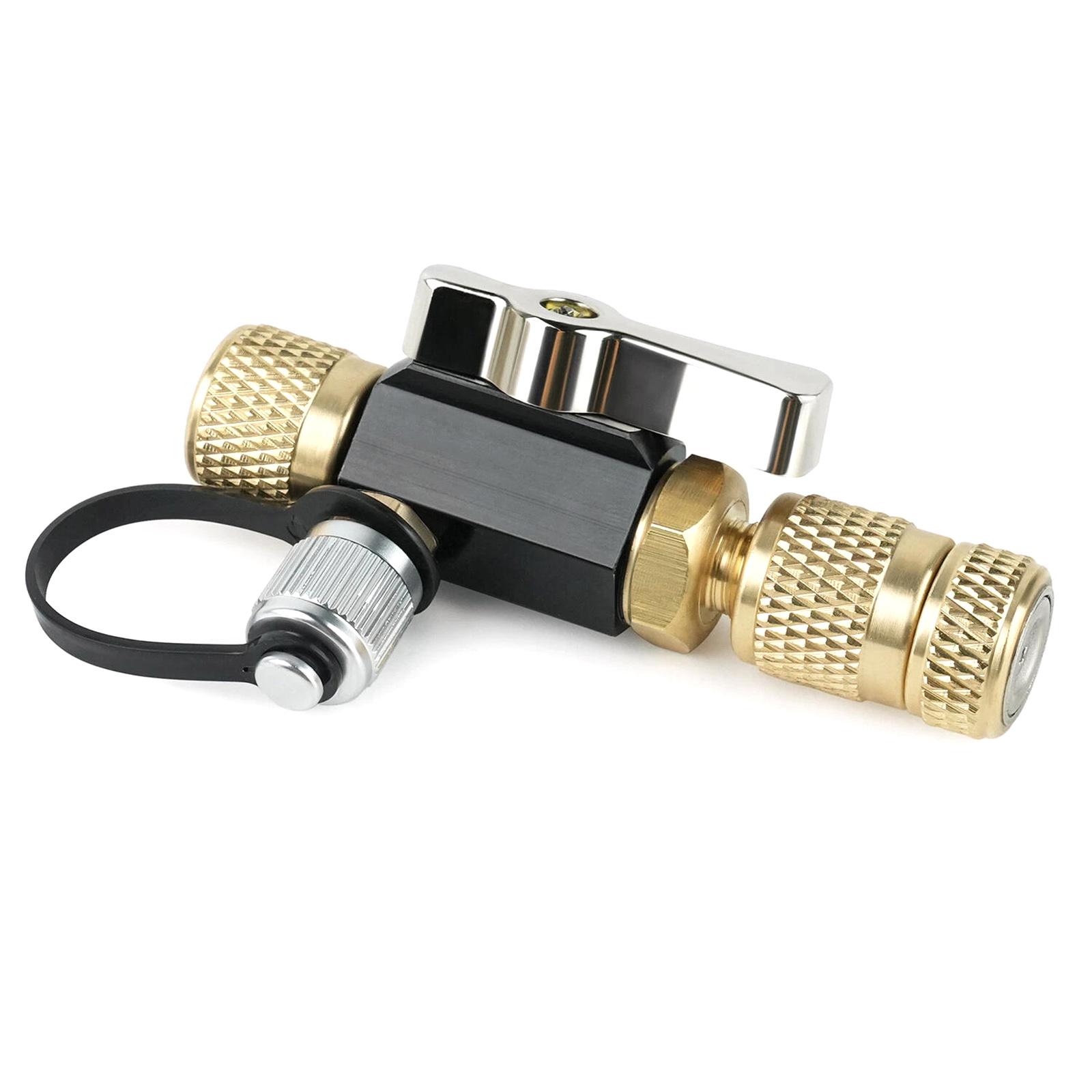 NATEFEMIN Vacuum Rated Valve Core Removal Tool 1/4” for HVAC Systems R410A Brass Stainless Steel Aluminum Alloy 20 Micron Rating Precise Service