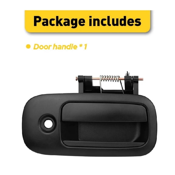 NATEFEMIN Van Exterior Door Handle Black Plastic Direct Fit OEM Codes Rear Right for Chevy Express Savana 2500 3500 Van 1996-2009