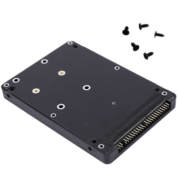 NATEFEMIN mSATA SSD to 2.5 PATA IDE Adapter Supports 3x5cm 3x7cm mSATA Black Aluminum Alloy for Legacy Laptops