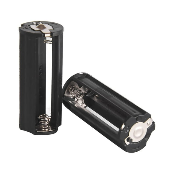 NATEFEMIN3x AAA Battery Holder Compartment 2 Pack Black Plastic Metal Contacts Power for Various Devices Easy to Use