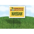 thumbnail image 1 of NATHAN PRESCHOOL GRADUATE 18 in x 24 in Yard Sign Road Sign with Stand, 1 of 4