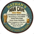 thumbnail image 1 of NATHAN'S Man Cave Rules 14" Round Metal Sign Garage Wall Decor 100140009331, 1 of 1