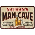 thumbnail image 1 of NATHAN'S Man Cave Sign 8 x 12 High Gloss Metal 208120011111, 1 of 1