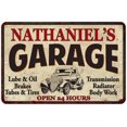 thumbnail image 1 of NATHANIEL'S Garage Man Cave Metal Sign Decor 8x12 208120014209, 1 of 1