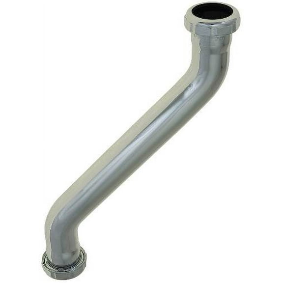 NATIONAL BRAND ALTERNATIVE 161026 Brass Offset Tailpiece, Chrome, 22 Gauge, 1-1/4 X 11-1/2"