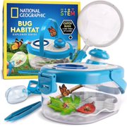 NATIONAL GEOGRAPHIC Bug Catcher Kit for Kids - Kids Bug Habitat with Magnified Viewer, Bug Catcher, Tweezers & Learning Guide, Insect Habitat, Outdoor Toys, Kids Bug Catching Kit, Bug Cage, Bug Box