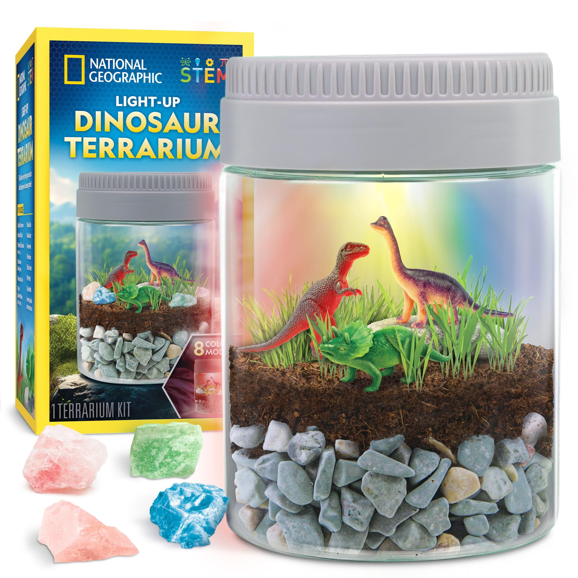 NATIONAL GEOGRAPHIC Dinosaur Terrarium DHF10 Kit for Kids Multicolor