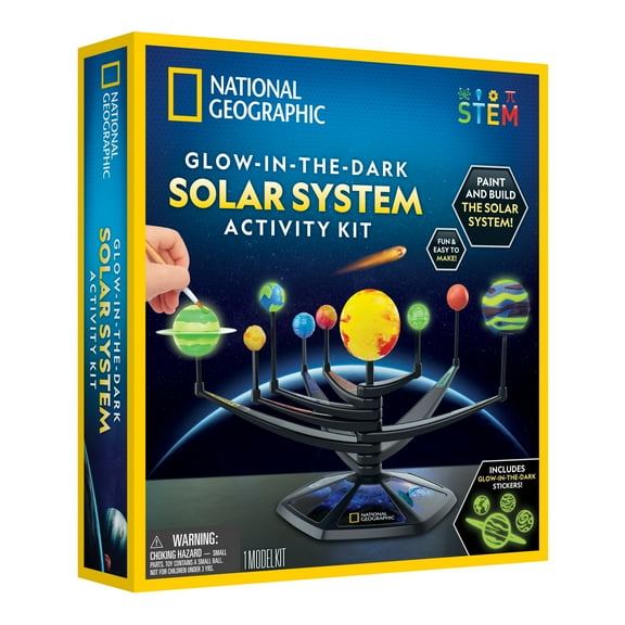 NATIONAL GEOGRAPHIC Glow-in-the-Dark Solar System Activity Kit