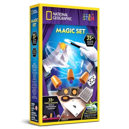 NATIONAL GEOGRAPHIC Kids Magic Set - 35 Magic Tricks for Kids to Perform with Step-By-Step Video Instructions for Each Trick Provided by a Professional Magician