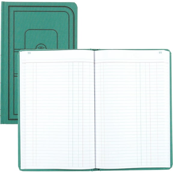 NATIONAL Green Canvas Journal, 12.125" x 7.625", 500 Pages (A66500J)