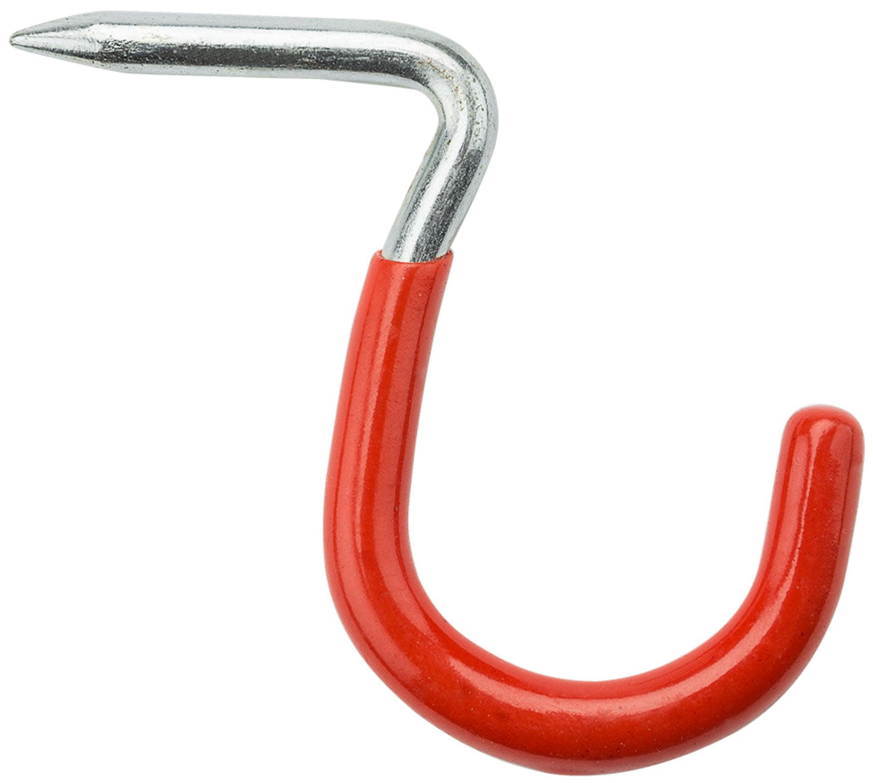 National Spectrum Brands Double Screw Hook - Red Vinyl Coated 2-3/4" Tool Hanger For Garage