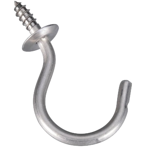 Spectrum Brands Stainless Steel Cup Hook N348-458 - Easy Installation - 1.5 Inch, Pack of 1