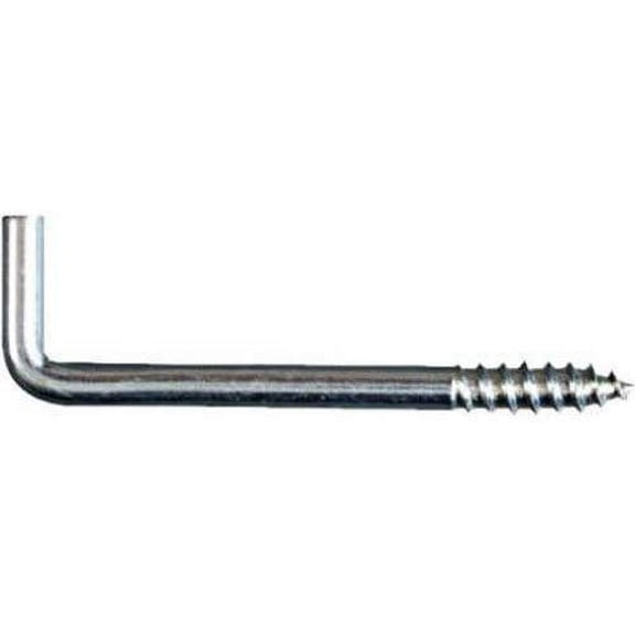 National Hardware Screw Hook Steel N120-436 - 1-3/8 In, 10 Pack, Gray, Large Screw Hook