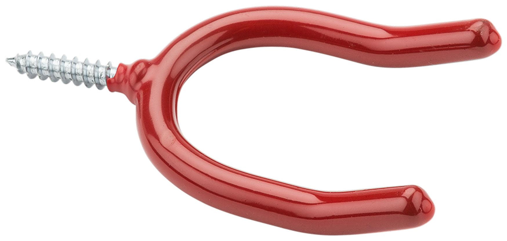National Spectrum Brands Double Screw Hook - Red Vinyl Coated 2-3/4" Tool Hanger For Garage