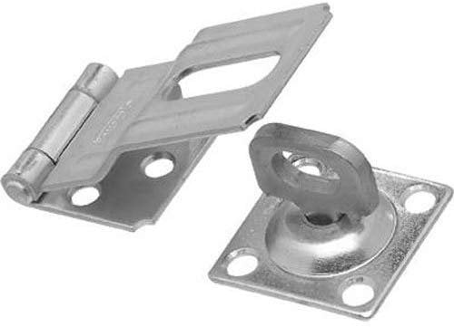 NATIONAL/SPECTRUM BRANDS 3-1/4" Swivel Safe Hasp - Stainless Steel Locking Hasp For Doors, Cabinets & Boxes