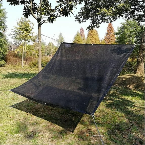 NATIONAL STANDARD Heavy Duty Black Knitted Mesh Tarp with Grommets 60-70% Shade Use for Shade, Green House, Garden, Canopy, Pools, Dump Truck (30 Ft x 30 Ft.)