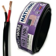 NATIONAL Wire&Cable - Premium Electrical Wire - 16 Gauge 2 Conductors - 100Ft - Made in USA