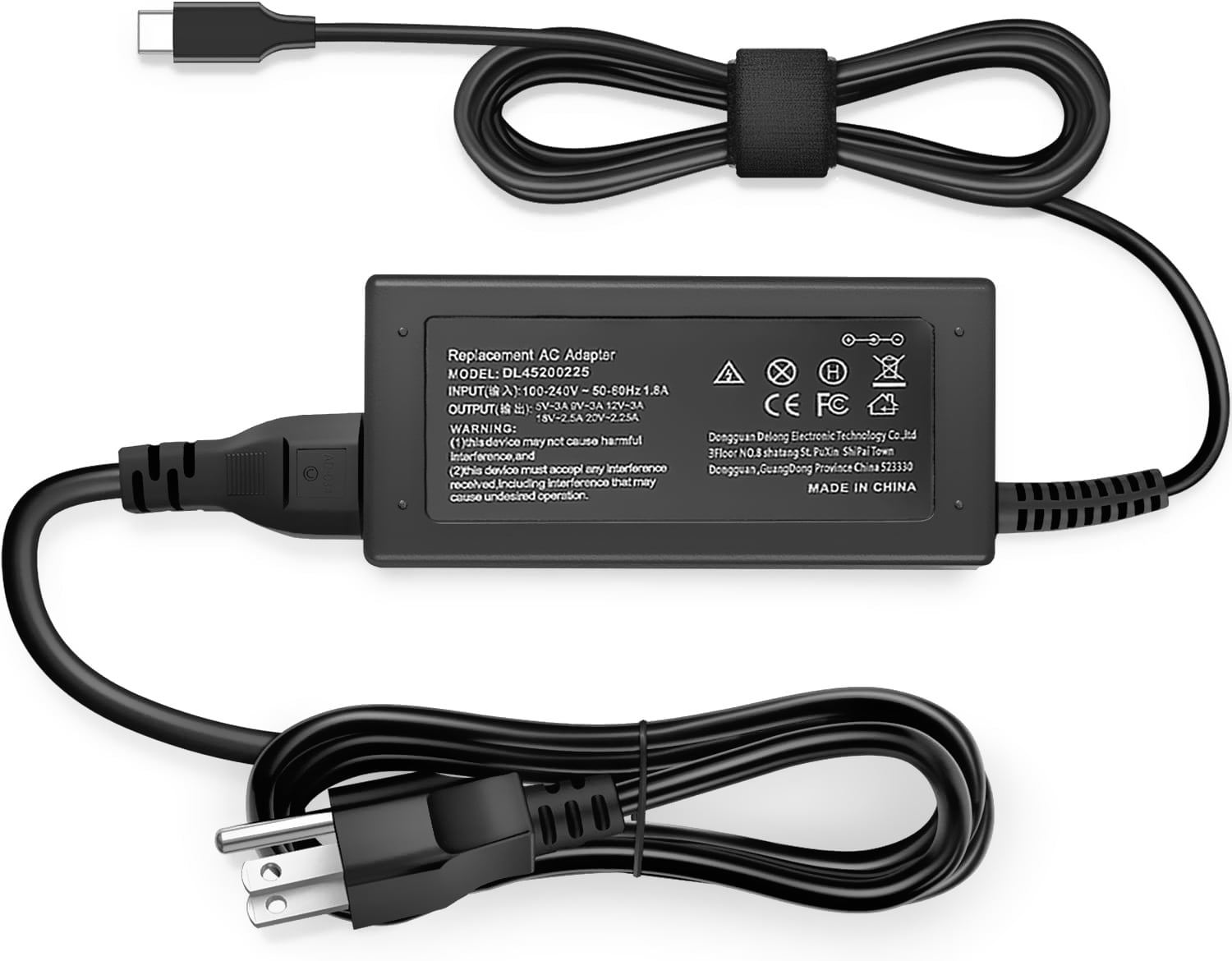NATNO 45W USB-C Laptop Charger, Chromebook AC Adapter for Acer