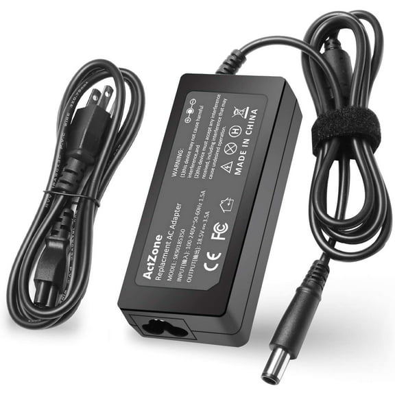 NATNO 65W 18.5V Power Supply Cord for HP Laptop 2000-2A20nr 2000-2c25dx, Pavilion DV5 DV7 G62 G70, EliteBook 2570p 6930p 8530w 8730w, Compaq 4720s 6510b 8710w nc2400 nx6310, 2133 2140 Mini-Note PC