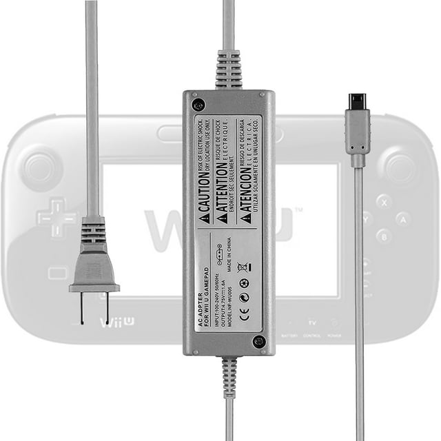 NATNO USB Type Power Adapter Wall Charger for Nintendo Wii U GamePad