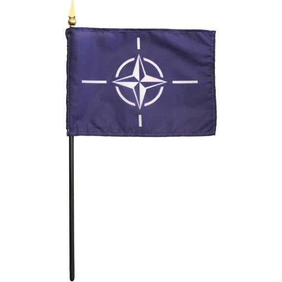 NATO - 4" x 6" Stick Flag