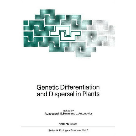 NATO Asi Subseries G: Genetic Differentiation and Dispersal in Plants, Book 5, (Paperback)