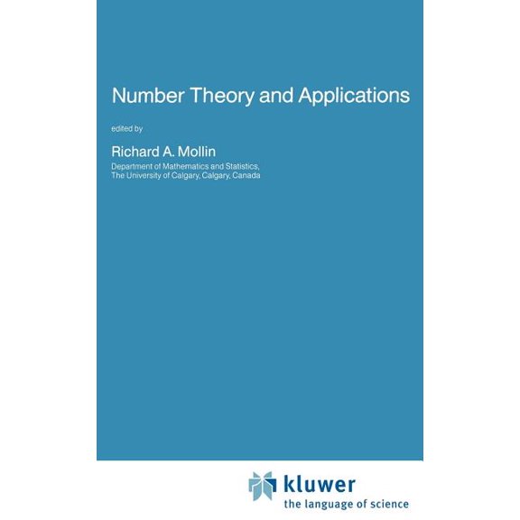 NATO Science Series C: Number Theory and Applications, Book 265, (Hardcover)