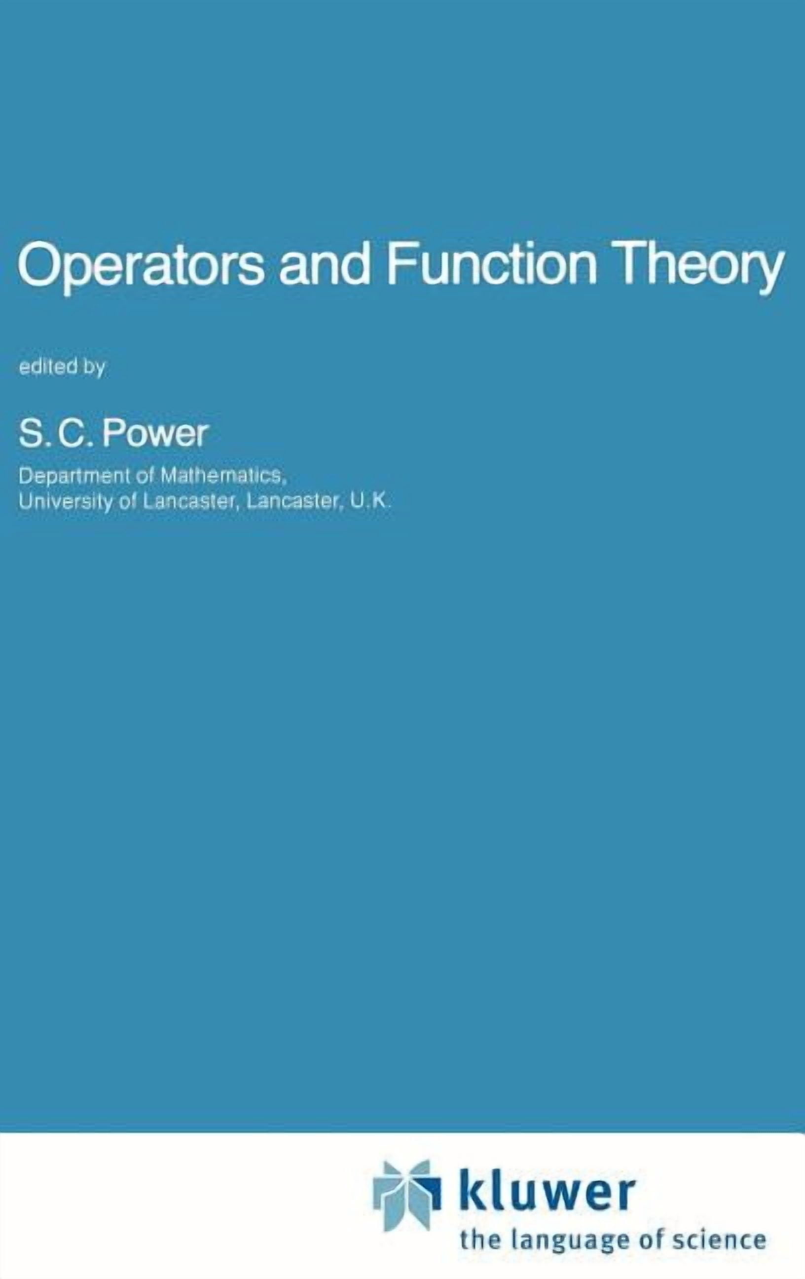 NATO Science Series C: Operators and Function Theory, Book 153 ...