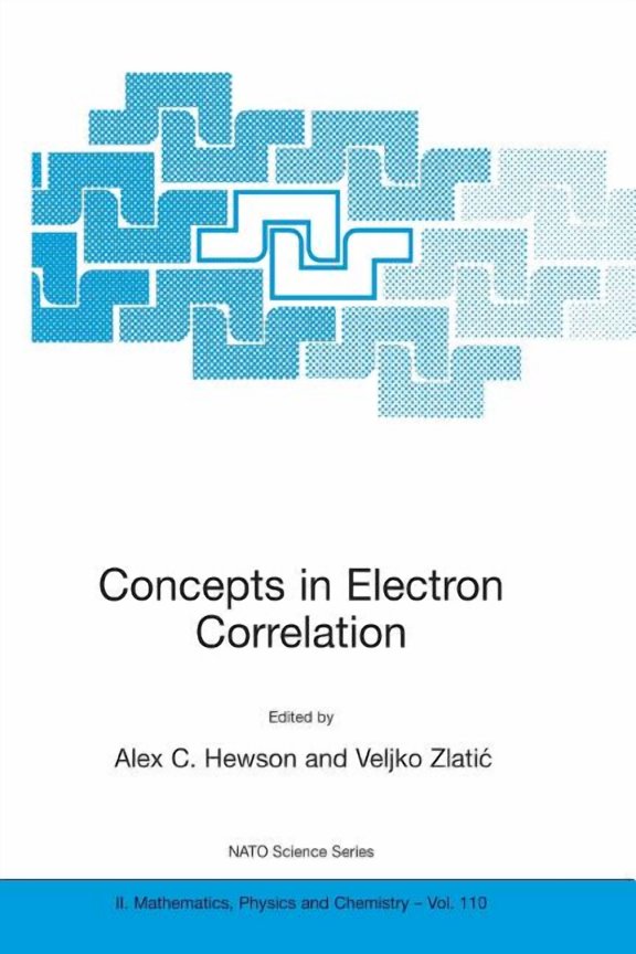NATO Science Series II: Mathematics, Phy Concepts in Electron Correlation, Book 110, (Paperback)