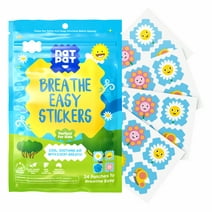 NATPAT Stuffy Patch Breathe Easy Stickers for Kids and Adults (24 Pack) – BuzzPatch Congestion Clearing Patches - All-Natural, Chemical and Drug Free, Cold and Allergy Relief