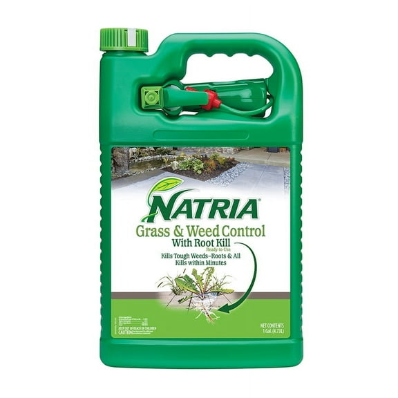 NATRIA Grass and Weed Control with Root Kill, Ready-to-Use, 1 Gallon, 450 SQ FT