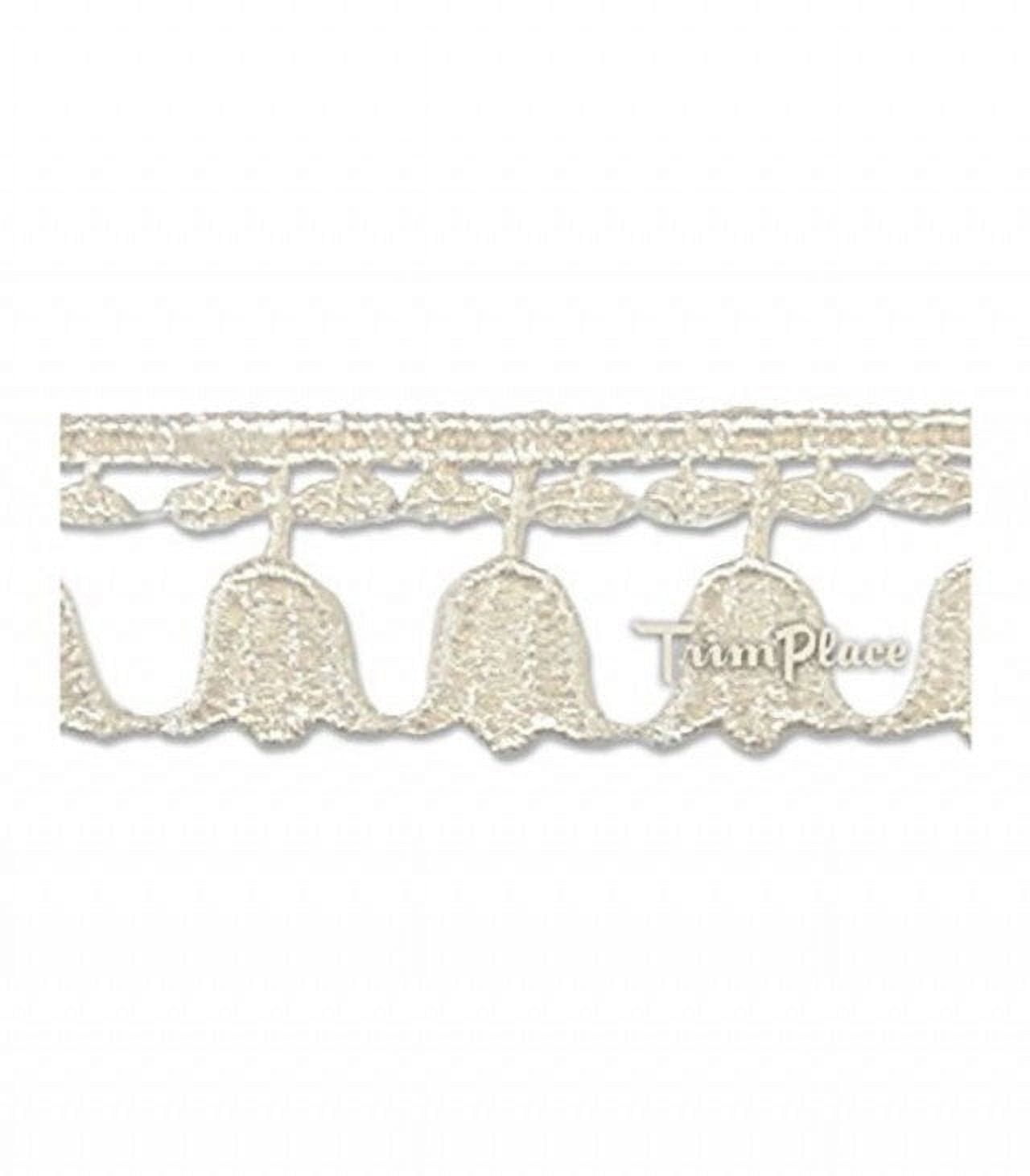 NATURAL 3/4 INCH TULIP VENICE LACE