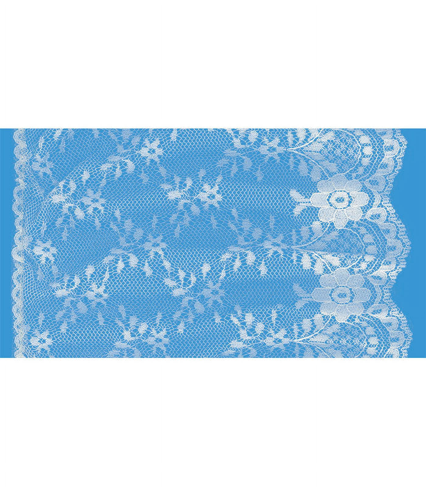 NATURAL 7 INCH RUFFLED FANCY LACE