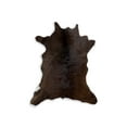 thumbnail image 1 of Natural Classic Calfskin Throw Rug | Chocolate | 2'x3', 1 of 4