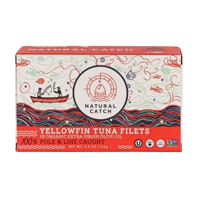 Natural Catch Yellowfin Tuna in Organic Extra Virgin Olive Oil 4.4 oz