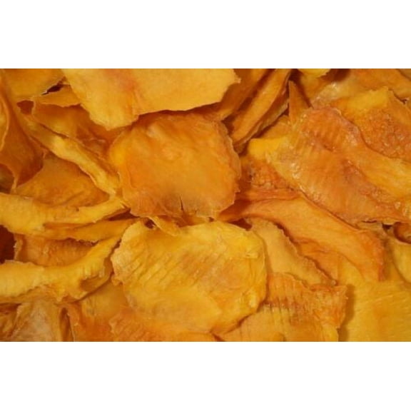 NATURAL DRIED MANGO SLICES - NO SUGAR, NO SULFUR - 5 LB