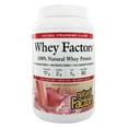 thumbnail image 1 of Natural Factors Whey Factors, Grass Fed Whey Protein Concentrate, Aids Muscle Development and Immune Health, Strawberry, 2 lb, 1 of 8