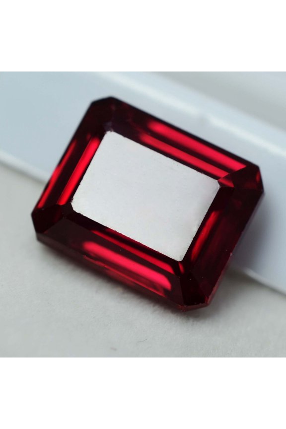 NATURAL Ruby Emerald Shape RED 8.80 Ct CERTIFIED Ring Size Rare Loose Gemstone
