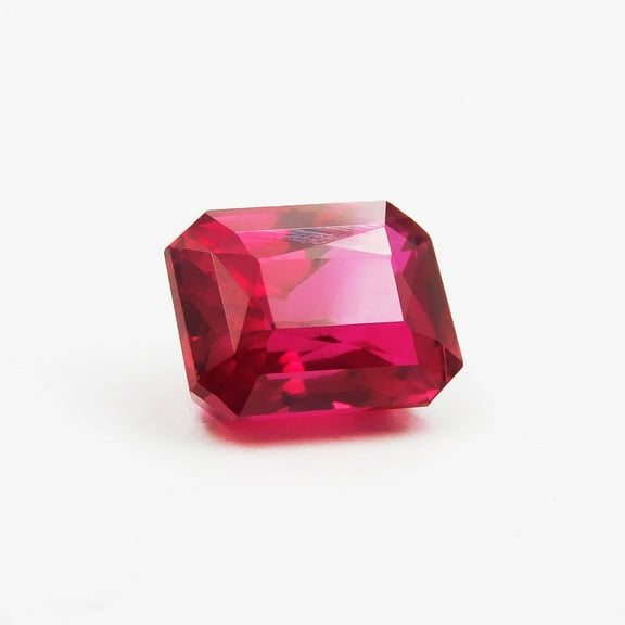 NATURAL Ruby Bloody Red 6.55 Ct Loose Gemstone Emerald Cut Ring Size CERTIFIED Stone
