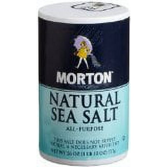 NATURAL SEA SALT MORTON CANISTER 26 OZ (Pack of 8)