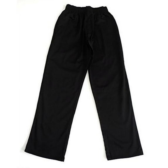 NATURAL UNIFORMS Unisex Black Baggy Chef Pants XL Black