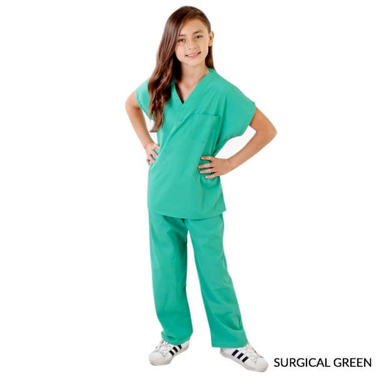 NATURAL UNIFORMS Unisex Kids Soft Cotton Blend Scrubs Set Costume with